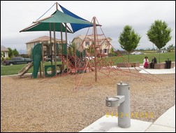 Playground with jungle gym