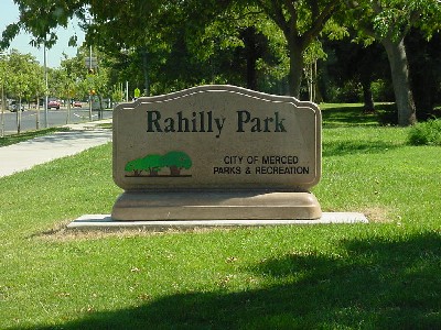 Sign near parking lot