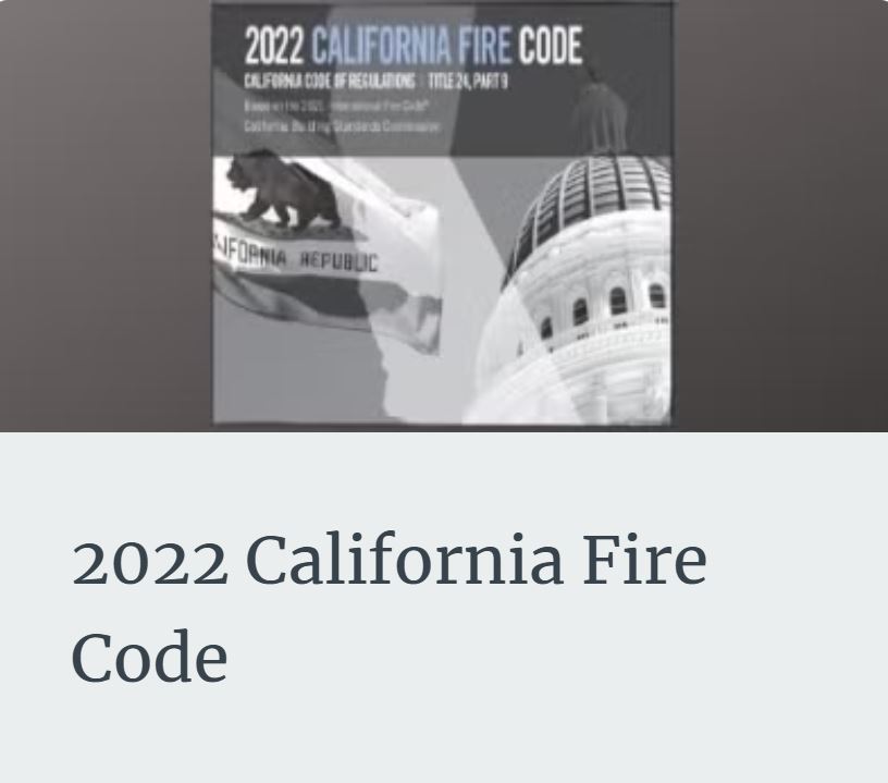 2022 CA Fire Code Cover